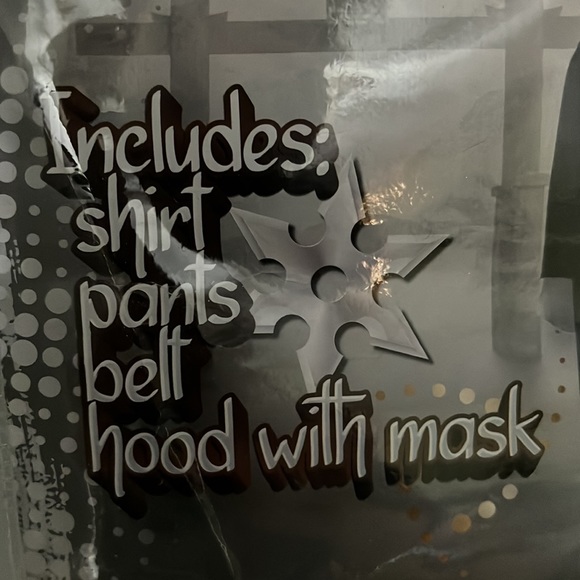 LAST ONE NWT kids NINJA Costume Size Small Ninja outfit Shirt pants belt hood - Picture 6 of 6